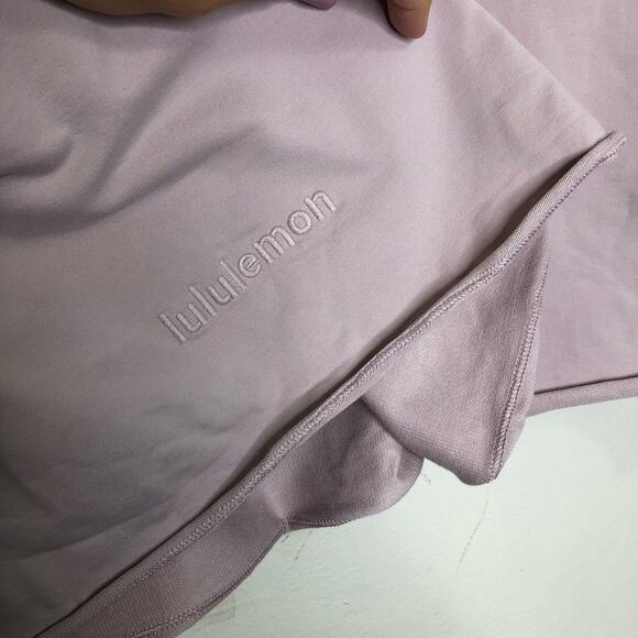 Lululemon Sweatshirt LA Oversized Boxy Crew Crop Terry Pullover Pale Pink S - Picture 5 of 6